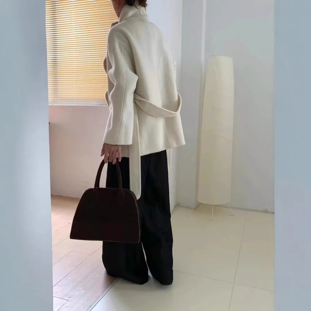 Velmira | Seide und Wolle Mantel