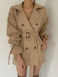 Flora | Wintermantelkleid in Khaki