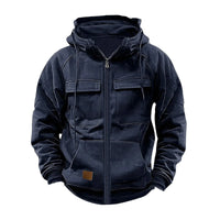 Albrecht® | Premium Robuste Militärjacke für Männer in Marineblau