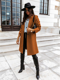 Eleganter Damen Wollmantel | Charmer in Braun