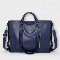 Verena | Damen Komfort Leder Tasche in Blau