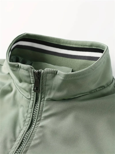 Herren Bomberjacke mit Reißverschluss und Taschen