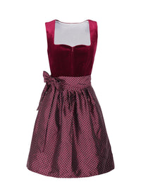 Damen Elegante Rot Oktoberfest Dirndl Kleid in Rot