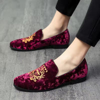 Herren Vintage Slip-On Loafer | Leicht in Bordeaux