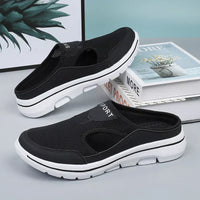 Bequeme Slip On Sandalen für Frauen - Elly in Schwarz