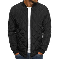 Colby | PREMIUM QUALITÄT FREIZEITJACKE MIT DIAMANTMUSTER in Schwarz