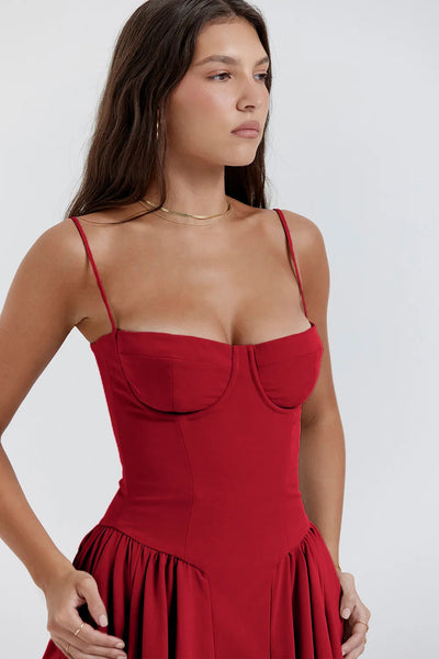 Sommerkleid mit Sweetheart-Ausschnitt – Elvira