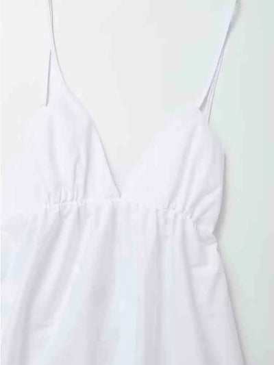 Klaudia | Weißes Holiday-Midikleid