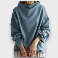 Weylin – Top mit hohem Kragen in Blau