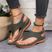 Greta | Stylishe Orthopädische Zehensandalen für Damen in Grün