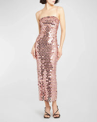 Paillettenkleid für einen Funkelnden Abendlook - Amira in Champagner