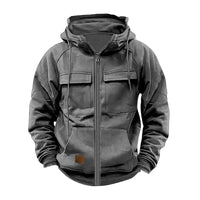 Albrecht® | Premium Robuste Militärjacke für Männer in Dunkelgrau