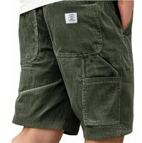 Lucas - Veredelte Cargoshorts in Dunkelgrün