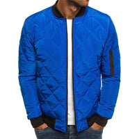 Colby | PREMIUM QUALITÄT FREIZEITJACKE MIT DIAMANTMUSTER in Blau