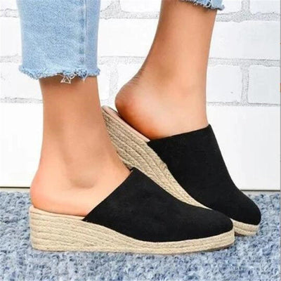 Retro Chic Keilabsatz Sandalen - Vera