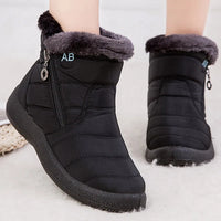 Damen Winter-Schneestiefel | Lässig in Schwarz