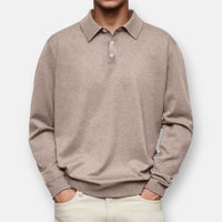 Aiden™ | Langarm-Polo in Khaki