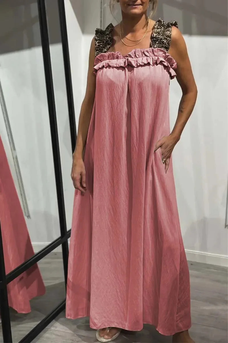 Ismara | Ruffled Strap Maxi Dress