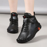 Ramona - Damen Orthopädische Lederschuhe in Schwarz