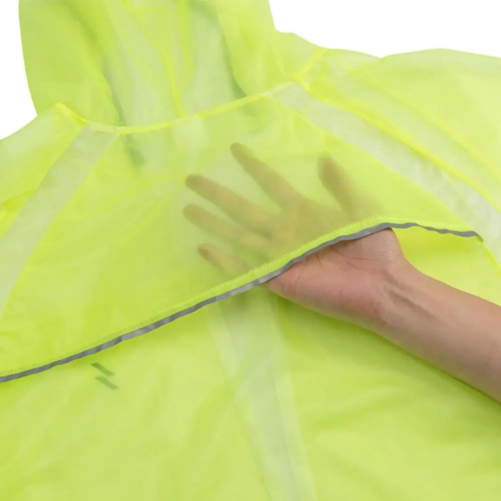 Unisex Regenjacke mit reflektierendem Reißverschluss – Leicht und atmungsaktiv für Outdoor-Aktivitäten