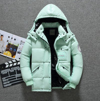 Herren Daunen Jacke Mit Kapuze | Winter in Grün