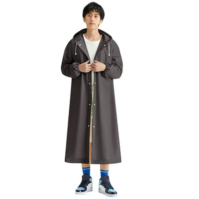 Unisex Regenponcho mit Kapuze - Wiederverwendbar und Winddicht für Outdoor-Aktivitäten