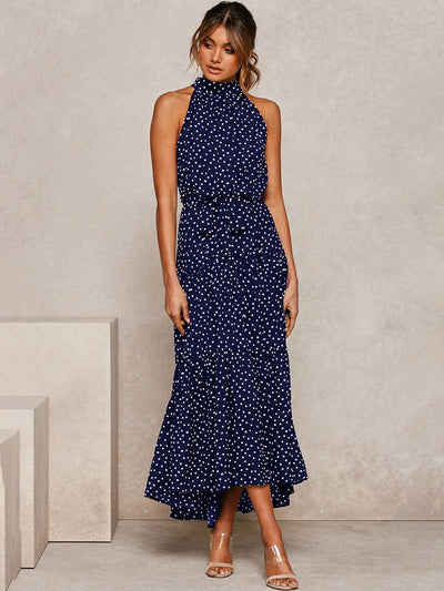 Polka-Muster Eleganzkleid
