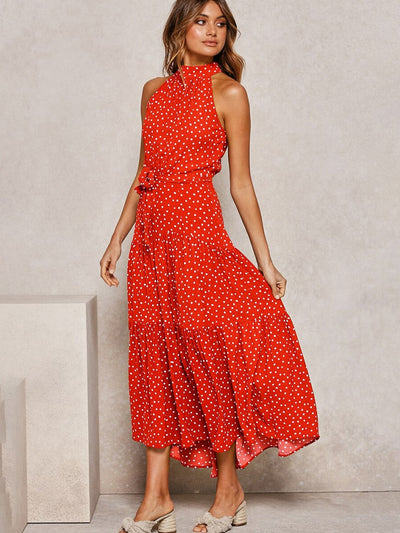 Polka-Muster Eleganzkleid