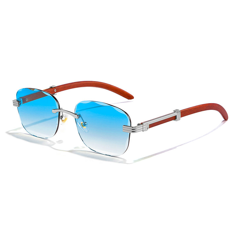 Rahmenlose Retro-Brille