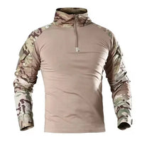 George | Armeepullover mit Reißverschluss in Beige