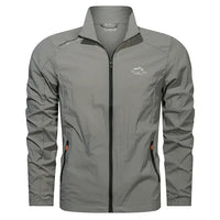 Klassische, luftige Windbreaker-Jacke für Männer - Pier in Grau
