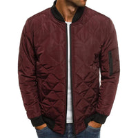 Colby | PREMIUM QUALITÄT FREIZEITJACKE MIT DIAMANTMUSTER in Burgunderrot