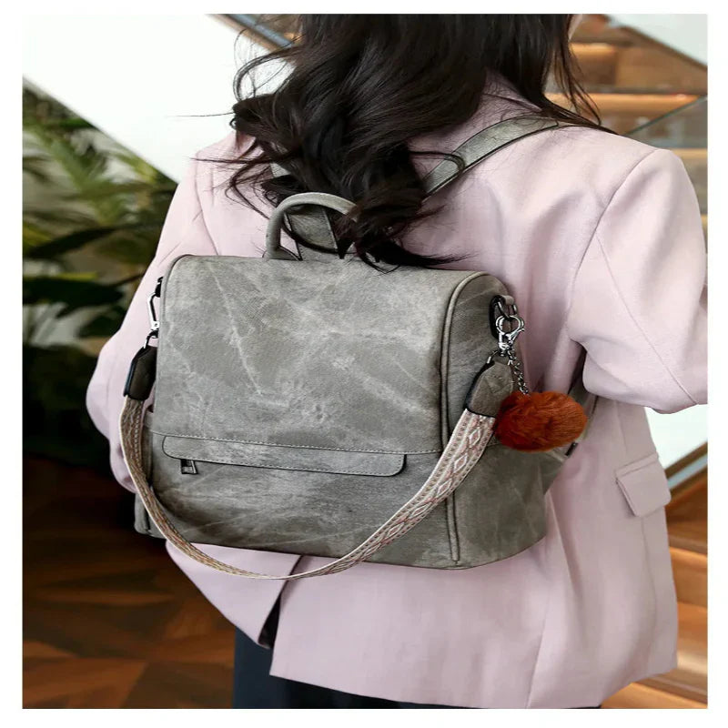 JENNY | DIEBSTAHLSICHERER LEDERRUCKSACK