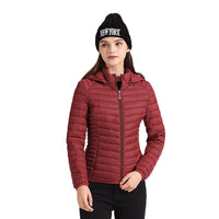 FeatherGlow - Ultraleichte Steppjacke in Rot