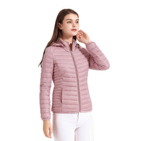 FeatherGlow - Ultraleichte Steppjacke in Pink