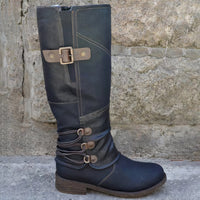 Stylische Mid-Calf Winterstiefel für Frauen - Selda in Schwarz