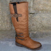 Stylische Mid-Calf Winterstiefel für Frauen - Selda in Rostbraun