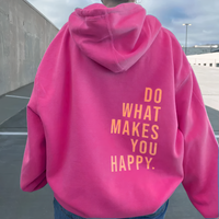 Lola™ - Übergroßer Hoodie in Dunkelrosa