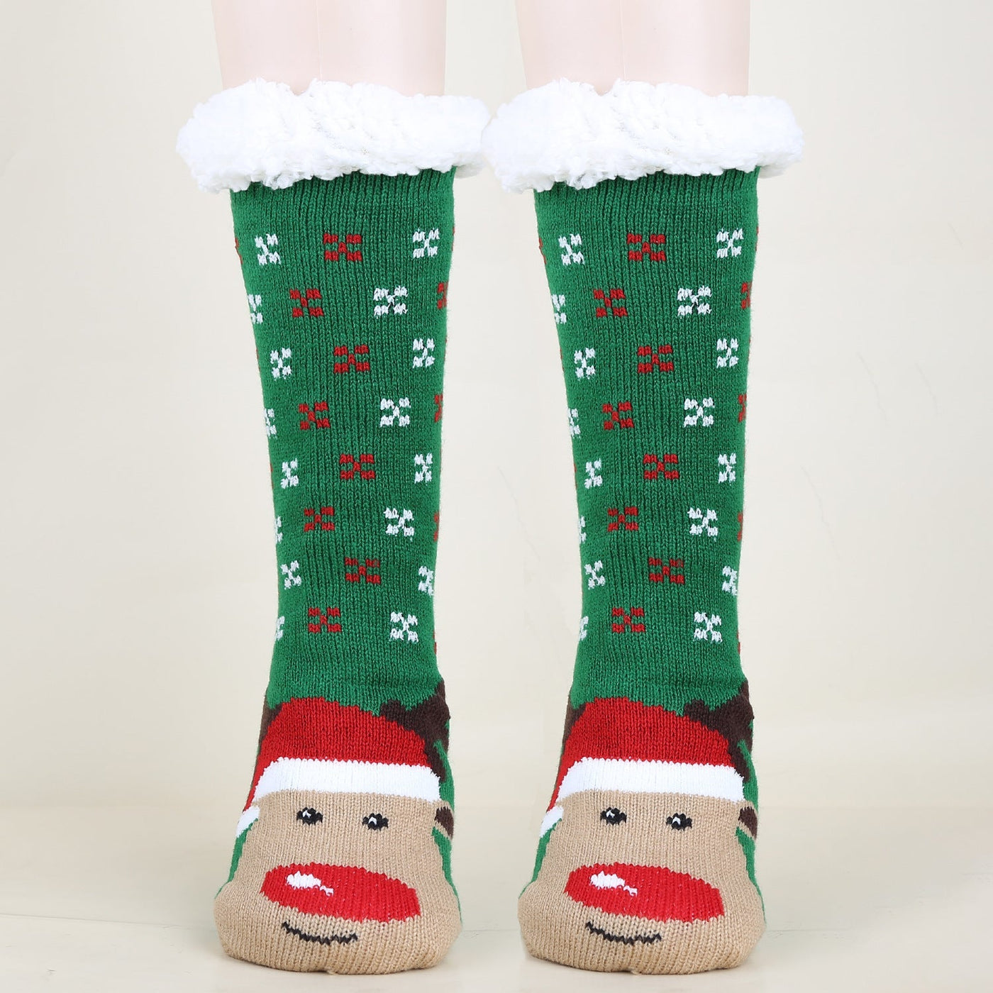 Gemusterte Wintersocken