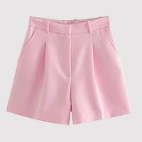 Frieda | Elegante Faltenshorts in Rosa