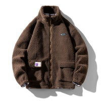 Stylische Plüsch-Bomberjacke - Sven in Braun