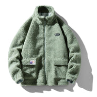 Stylische Plüsch-Bomberjacke - Sven in Grün