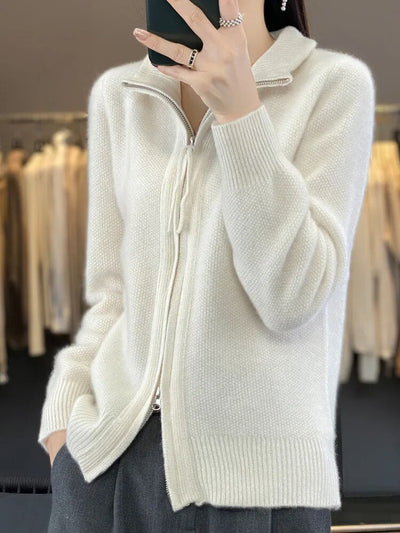 Amelia Gemütlicher Zip-Up Cardigan
