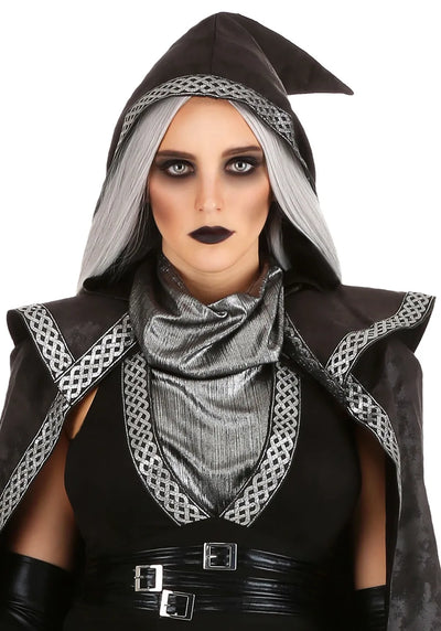 Dunkle gotische Hexe Halloween Kostum Kleid | Maxi
