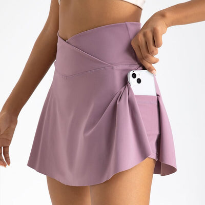 Ragnilda Sportrock - Sportlicher High Waist Rock mit Taschen