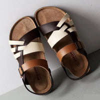 Livia | Bequeme orthopädische Sandalen in Weißbraun
