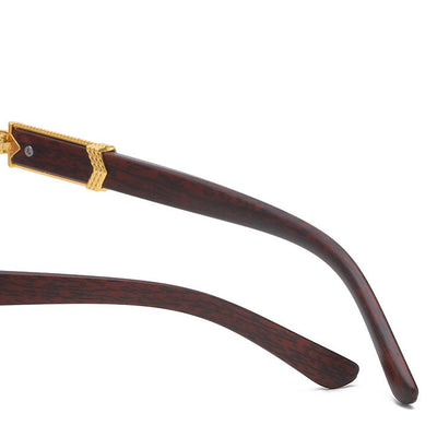 Rahmenlose quadratische Brille