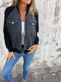 Stilvolle Jacke - Sarah in Schwarz