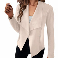 Wildleder-Blazer für Frauen - Saskia in Cremeweiß