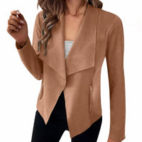 Wildleder-Blazer für Frauen - Saskia in Khaki